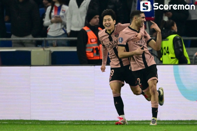 PSG, 리옹에 3-2 승리…리그 23경기 연속 무패 행진